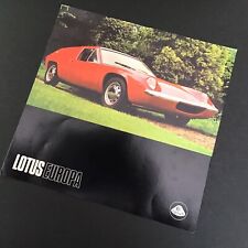 1969 1970 Lotus Europa S2 Dealer Sales Brochure NOS picture