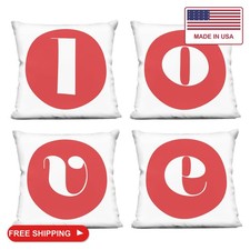 Stupell Industries | Love Red Initials, 18 x 18 Each picture