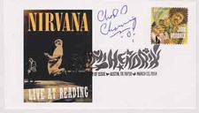 SIGNED CHAD CHANNING FDC AUTOGRAPHED FIRST DAY COVER - NIRVANA picture
