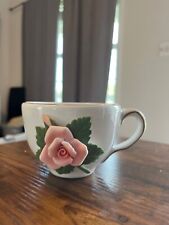 Teleflora Teacup Pink Rose with Gold Trim picture