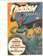 Shadow Comics Vol 5 No - 1945 - GA- Fine - Damsel in Distress Cover picture