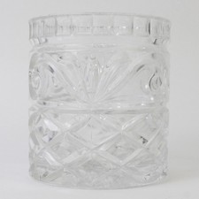 Vintage Crystal Candy Dish Jar No Lid 4in Collectible picture