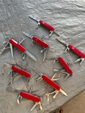 8 knives wenger delemont swiss vistorinox rosterei officior suisse picture