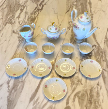 VTG Winterling Schwarzenbach Bavaria Porcelain Tea Set Pink Rose Gold Trim Lot picture