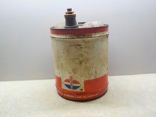 Vintage American Oil Co. 5 Five Gallon Metal Can Advertising AMOCO picture