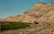Mt. Garfield Book Cliffs I-70 Palisade Grand Junction CO Chrome Postcard picture