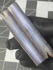 Insane Holley Blue Agate Banding Oregon Old Stock Holly Rare Polished Specimens picture
