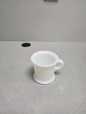 Vintage ANCHOR HOCKING White Milk Glass Shaving Mug w/ C Handle picture
