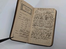 Antique 1900 Hand-Written Journal Diary Book W/ Daily Entries Pittsburgh PA picture