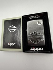 2022 Harley Davidson Gray Dusk Bar & Shield Emblem Zippo Lighter New picture