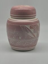 Vintage Navajo Pottery Artisan Signed Pastel Pink picture