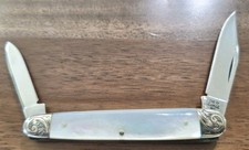 Case XX USA 82079 079 mint hand engraved mother/pearl half whittler 1979 knife picture