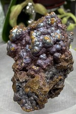 Crystal 24g Natural Botryoidal Iridescent Goethite Cluster Specimen Mineral Raw picture