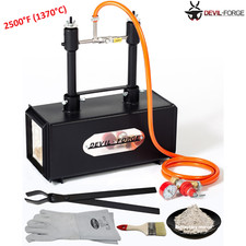 DEVIL-FORGE DFPROF2 Gas Propane Forge Farrier Burner Furnace +Tongs USA (NEW) picture