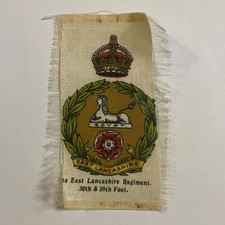 East Lancashire Regiment 30th 59th Foot Egypt Tobacco Silk Cigarette Circa 1910 picture