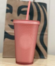 Starbucks 2022 Soft Touch Pink Lemonade Jelly Studded 16oz Tumbler NEW picture