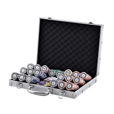 Poker Chip Set 500 Piece Complete Playing Game with Aluminum Carrying  Case picture