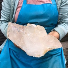 10.2LB Large Natural White Quartz Crystal Cluster Rough Specimen Healing Stone picture
