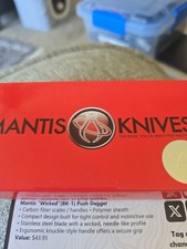 Mantis Knives BK-1 Black Carbon Fiber Handle Dagger picture