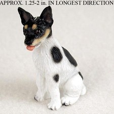 Rat Terrier Mini Hand Painted Figurine picture