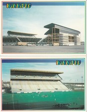 (2) Limited Edition CFL Winnipeg Blue Bombers Old Winnipeg Stadium Postcards picture