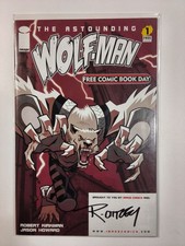 The Astounding Wolf-Man #1 FCBD Signed Ryan Ottley w/COA picture