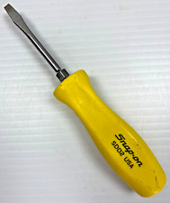 Snap-On Tools SSD2 YELLOW Hard Handle Slotted Flat Tip Screwdriver USA Tool picture