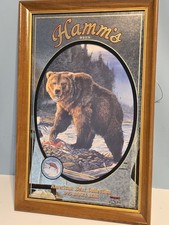 1993 Hamm's Beer Brown Bear Mirror American Bear Collection Limited Edition picture