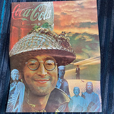 Vintage collectible 1960 1970 John Lennon Coca Cola surreal art poster picture