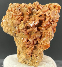 Vanadinite Specimen Red Hexagonal Crystals from Morocco    20 g.    35x21x22 mm picture