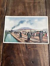 Vintage Holiday At The Bull Ring Juarez Mexico 1908 Blank Fred Harvey Postcard picture