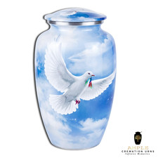 Heavenly Dove Memorial Urn for Ashes Blue Sky Cremation Urn Adult Size Large picture