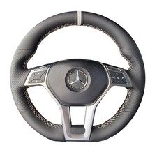 Hand-Stitched Steering Wheel Wrap for Mercedes C-Class W204/E-CLASS W212 W207... picture