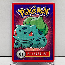 Pokémon Bulbasaur 1998 Nintendo Licensed Trading Card #01 [Very Clean] picture