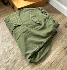 Vtg US Army M-1951 M51 Field Cargo Trousers Pants OG-107 Korean War Regular XL picture