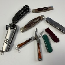 Lot Of 8 Mixed Pocket Knifes/Multitools picture