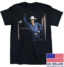 Chris LeDoux - Wyoming Cowboy Heavy Cotton Black All Size T Shirt CC031 picture