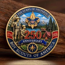 Boy Scouts of America 250th Anniversary Challenge Coin America 250 Commemorative picture
