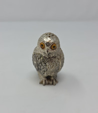 Vintage Corbell & Co Silver Plated Owl Sugar Shaker or Muffineer MCM 1950’s picture