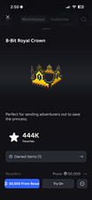 8-Bit Royal Crown - 8-Bit Generation Virtual Game Item/Asset Collectible Roblox picture
