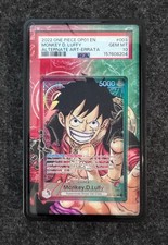2022 One Piece Romance Dawn OP01-003 Monkey D. Luffy Alt Art Errata - PSA 10 picture