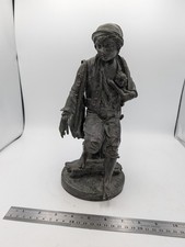 Antique Cornelius And Baker Organ Grinder Cast Metal Statue Victorian Read picture