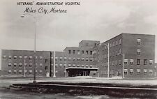 RPPC Miles City MT Montana Veterans Hospital Army Military Photo Postcard D50 picture