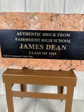 JAMES DEAN Fairmount Indiana High School Brick Authentic Memorabilia Winslow picture