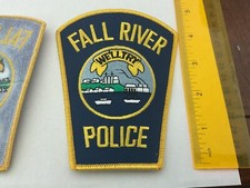 Fall River Police Massachusetts collectible patches New Current Style Full Size. picture