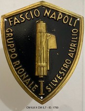 NAPOLI I° GRUPPO RIONALE SILVIO AURILIO SCUDETTO DA BRACCIO PARTITO DI GOVERNO picture