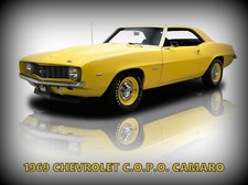 1969 Chevrolet C.O.P.O. Camaro NEW Metal Sign: Pristine Vintage Look Resto picture