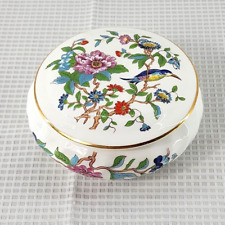 VTG Aynsley Porcelain Trinket Jewelry Box Floral Fine English Bone China picture