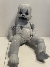 vintage halloween clown baby doll picture
