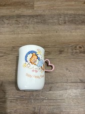 Vintage 1982 Enesco Teddy Beddy Bear Ceramic Mug with Pink Heart Handle picture